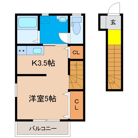 エターナルシー鈴蘭台Ⅱの物件間取画像